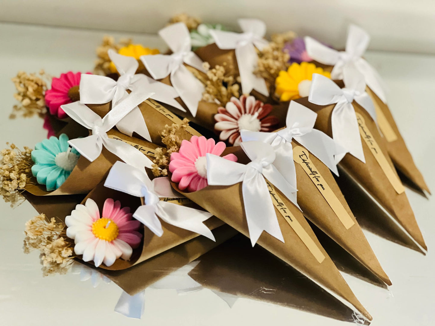 20 Candle Bouquet Rose