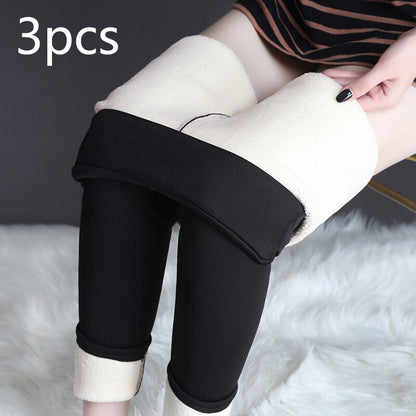 Sculpt & Shape Cropped Leggings: Winter Leggings Warm Thick High Stretch Lamb Cashmere Leggins Skinny Fitness Woman Pants