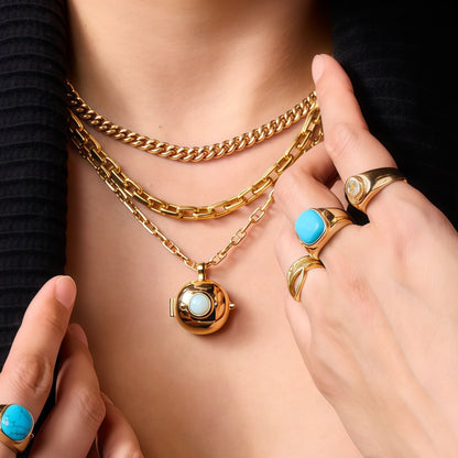 Teapot Can Open And Close Storage Necklace