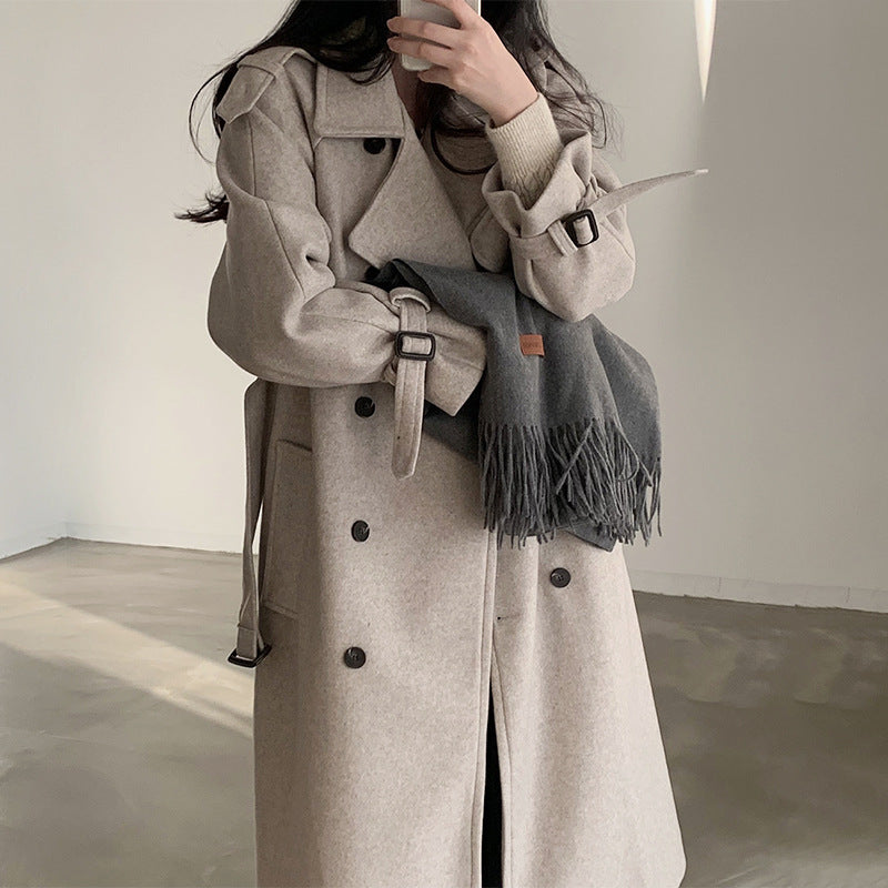 Luxe Cinch Woolen Coat