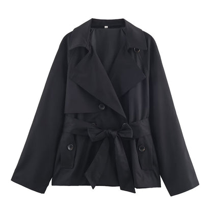 Women's Loose Short Trench Coat