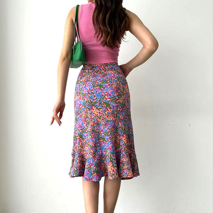 Blooming Asymmetry Skirt