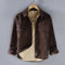 Men's Fleece Lined Padded Warm Keeping Casual Coat Shirt.