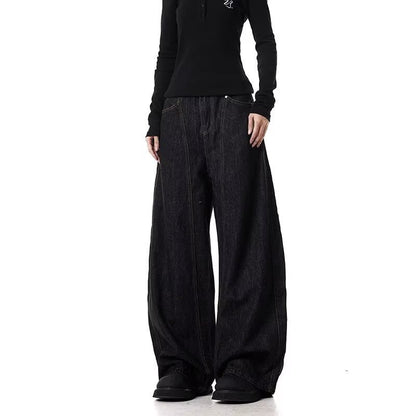 American Retro Machete Profile Fashion Brand Cowboy Loose Wide Leg Pants