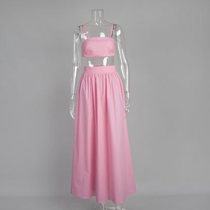 Cotton Suspender Underwear Skirt Suit