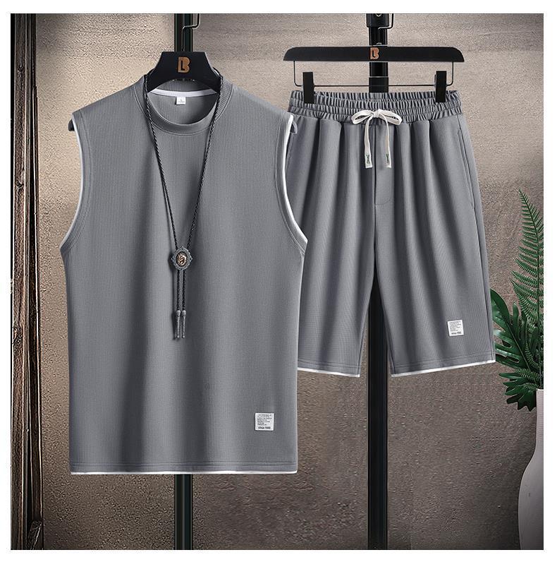 Dynamic Motion Activewear Set: Men's  Short Sleeve Shorts A Set Of Leisure Sports Suit