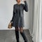 European And American Women's Clothing New Fashionable Knitted Dress Coat