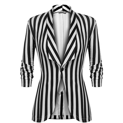 Cropped Pleated Sleeves Casual Small Suit Slim Fit Fashion