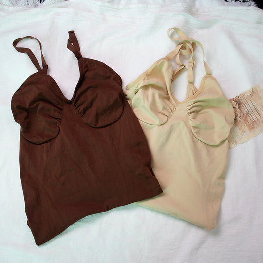 Seamless Jumpsuit Body Shaping Women's Sling Belly Contracting Hip Lifting