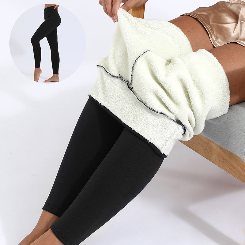 Sculpt & Shape Cropped Leggings: Winter Leggings Warm Thick High Stretch Lamb Cashmere Leggins Skinny Fitness Woman Pants