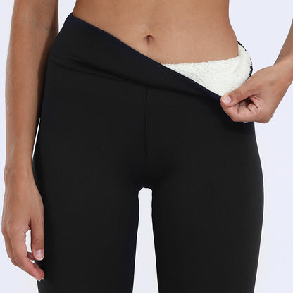 Sculpt & Shape Cropped Leggings: Winter Leggings Warm Thick High Stretch Lamb Cashmere Leggins Skinny Fitness Woman Pants