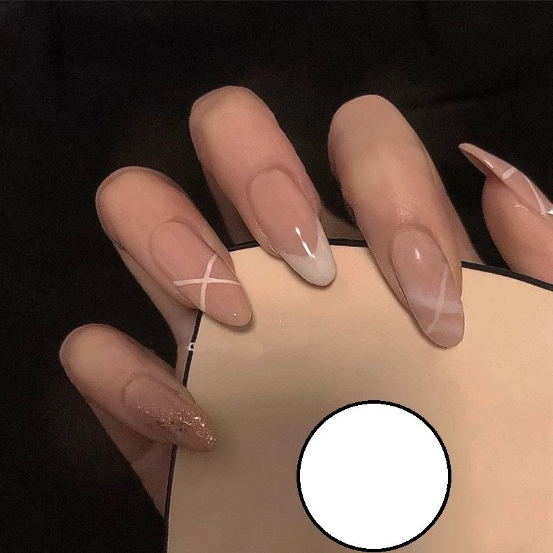 Head Matte Frosted Almond Shape Wear Nail Nail Piece Finished