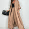 Cardigan Long Shirt Fashion Solid Color Casual Suit