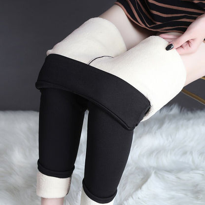 Sculpt & Shape Cropped Leggings: Winter Leggings Warm Thick High Stretch Lamb Cashmere Leggins Skinny Fitness Woman Pants