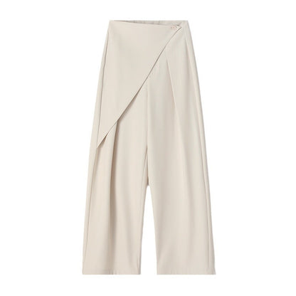 High-grade Two-piece Suit Wide-leg Pants For Women