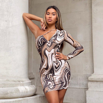 Chic Ripple Wrap Dress