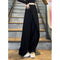 Irregularly Slimming High Waist Drooping Straight-leg Trousers