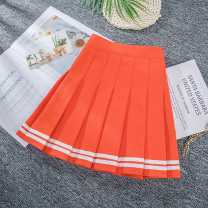 Playful Pleats High-Waist Skirt