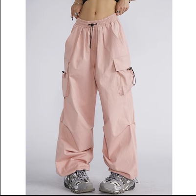 High-Waist Drawstring Pants