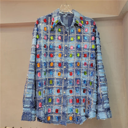 Ladies Tassel Long Sleeve Cardigan Shirt