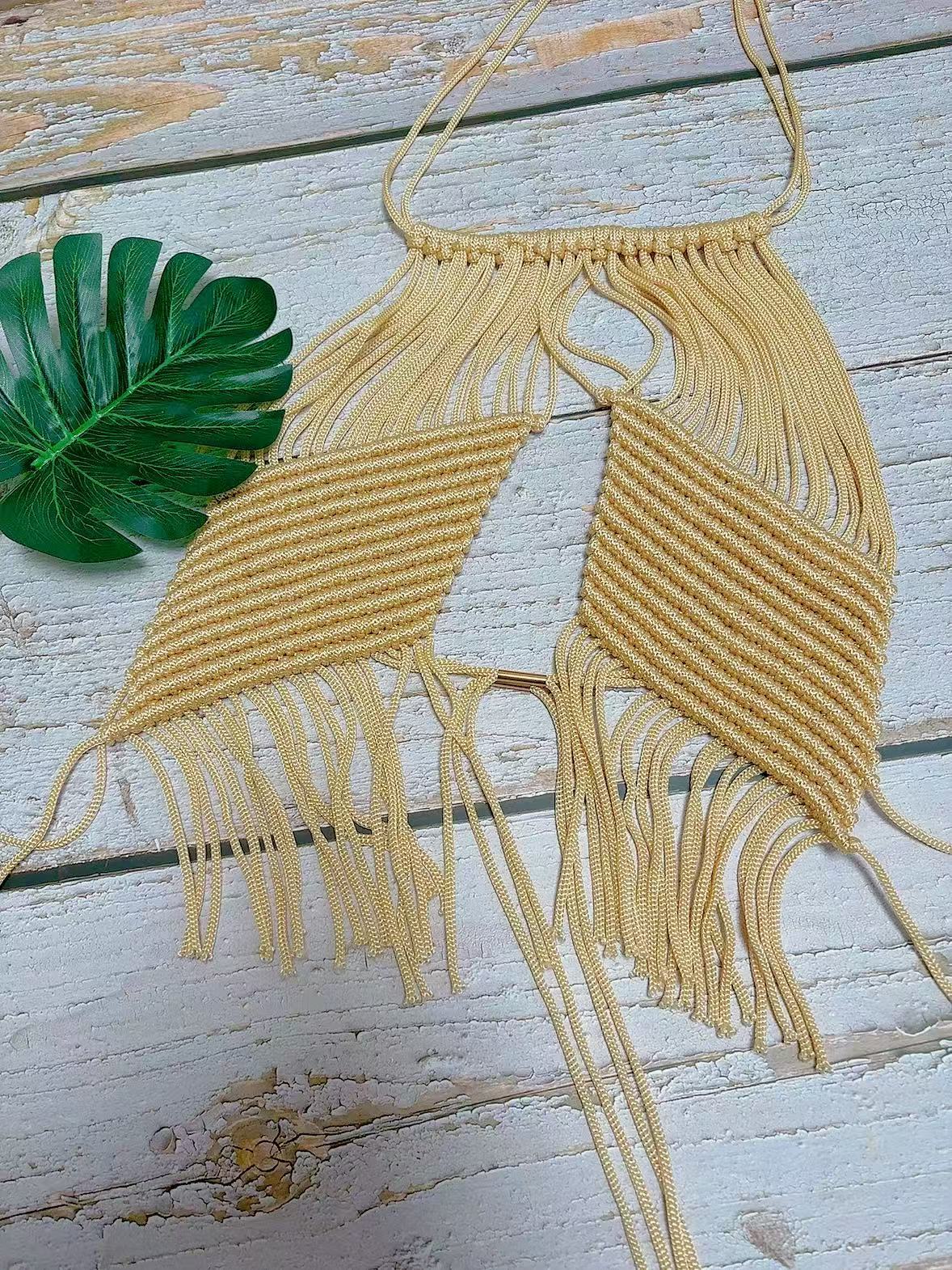 Women's Bikini Beach Vest Tassel Top