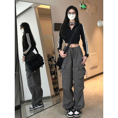 High-Waist Drawstring Pants