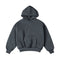 IDLT Heavy Double-Layer Hoodie: IDLT 400gX2 heavy double-layer short hoodie thickened drop shoulder sweater tide Kanye street men and women ins