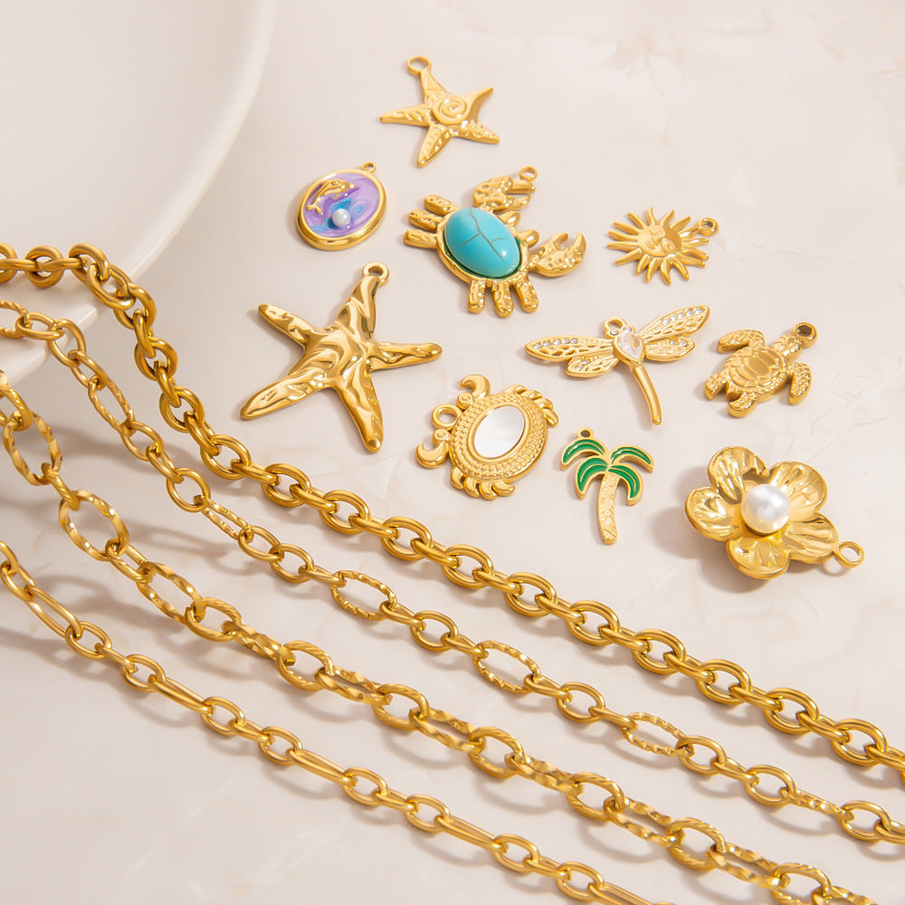 Handmade Pendant 18K Gold Color-preserving Bracelet