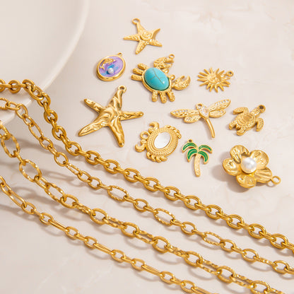 Handmade Pendant 18K Gold Color-preserving Bracelet