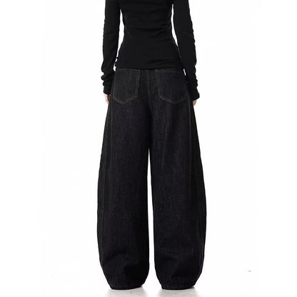 American Retro Machete Profile Fashion Brand Cowboy Loose Wide Leg Pants