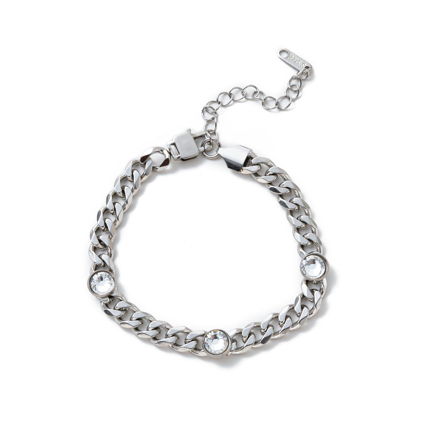 Electroplating Gold Hip-hop Titanium Steel Bracelet Necklace Color Protection