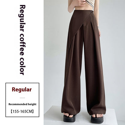 High-grade Two-piece Suit Wide-leg Pants For Women
