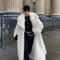 New Overknee Thickened Temperament Long Fur Coat