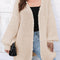 Beaded Chic Woven Sweater Coat