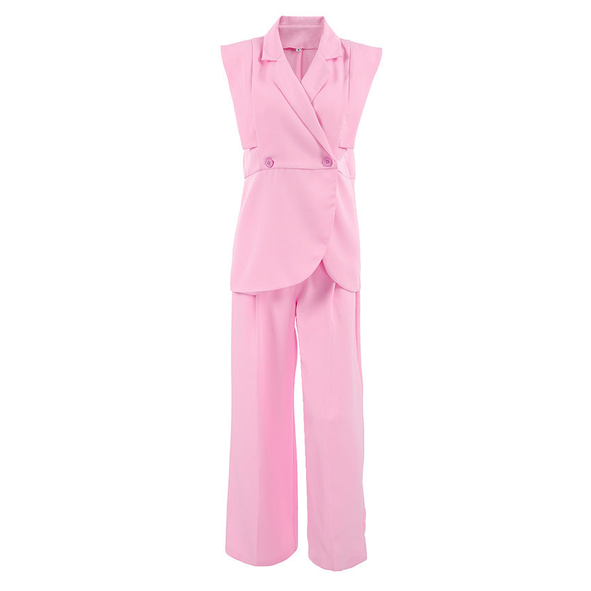 Women's Two-piece Suit Vest Pants