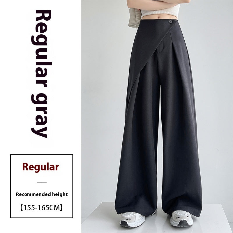 High-grade Two-piece Suit Wide-leg Pants For Women