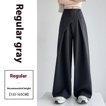 High-grade Two-piece Suit Wide-leg Pants For Women