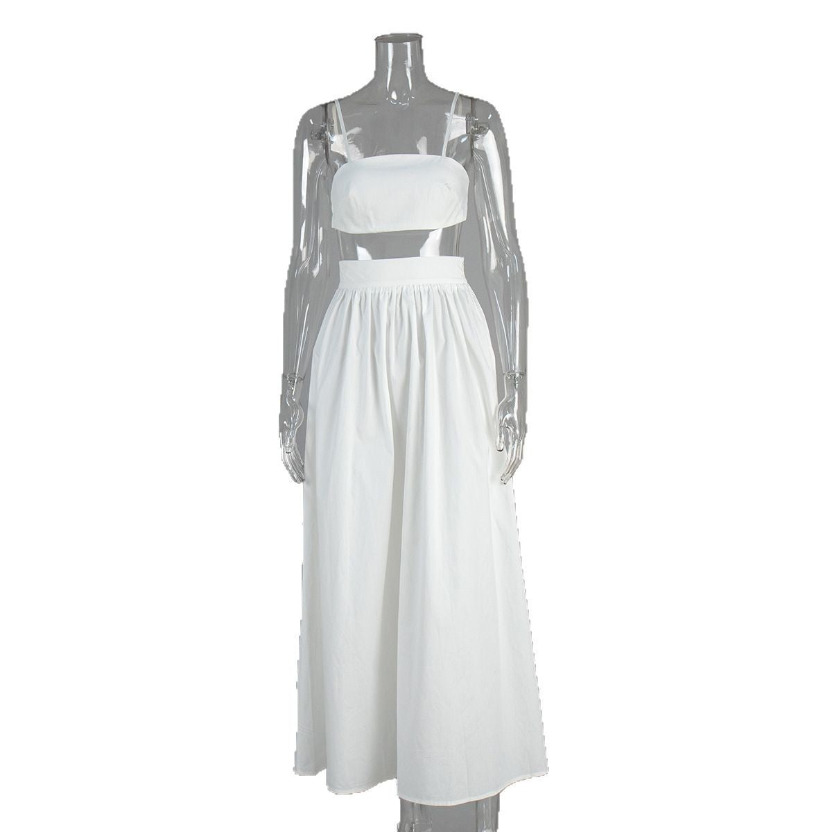 Cotton Suspender Underwear Skirt Suit