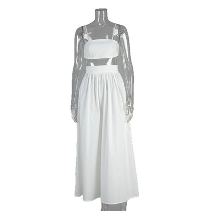 Cotton Suspender Underwear Skirt Suit