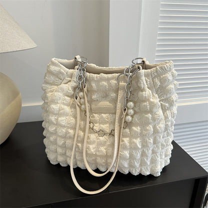 Urban Pleat Shoulder Tote bag