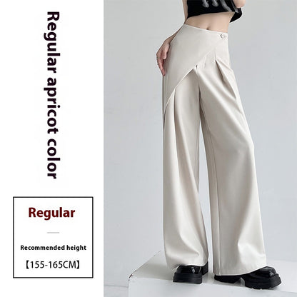 High-grade Two-piece Suit Wide-leg Pants For Women