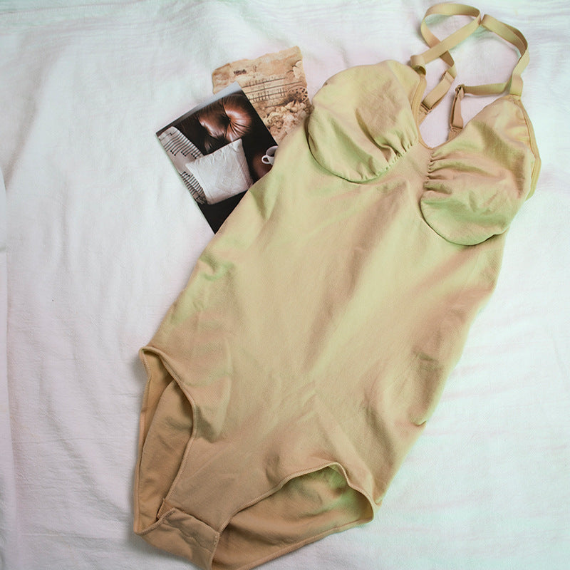 Seamless Jumpsuit Body Shaping Women's Sling Belly Contracting Hip Lifting