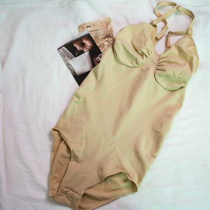 Seamless Jumpsuit Body Shaping Women's Sling Belly Contracting Hip Lifting