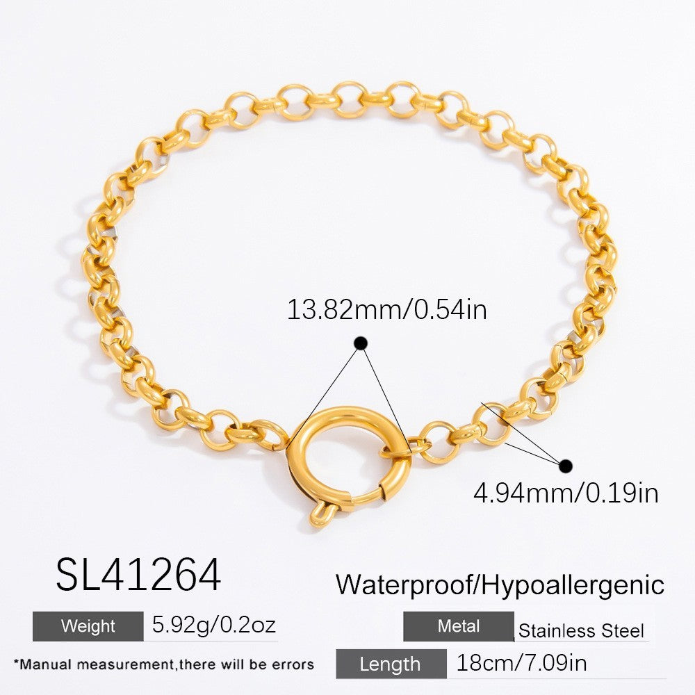 Handmade Pendant 18K Gold Color-preserving Bracelet