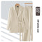 Casual Long-sleeved Small Suit Collar Jacket Women's Wide-leg Pants Two-piece Suit