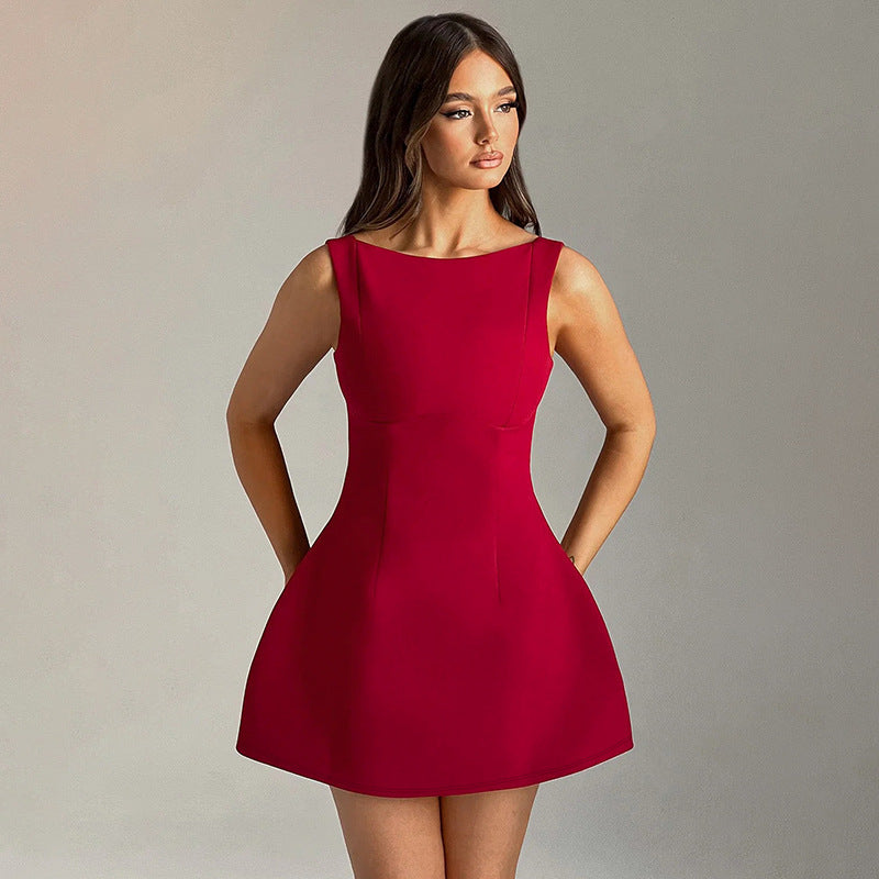 Barely There Backless Mini Dress